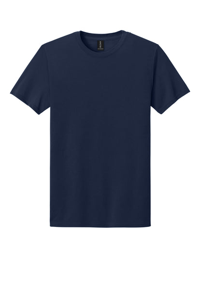 Front View of Navy Gildan Gildan Performance T-Shirt. 42000 plain