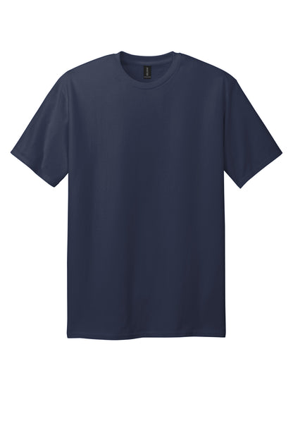 Front View of Navy Gildan Tall 100% US Cotton T-Shirt 2000T plain