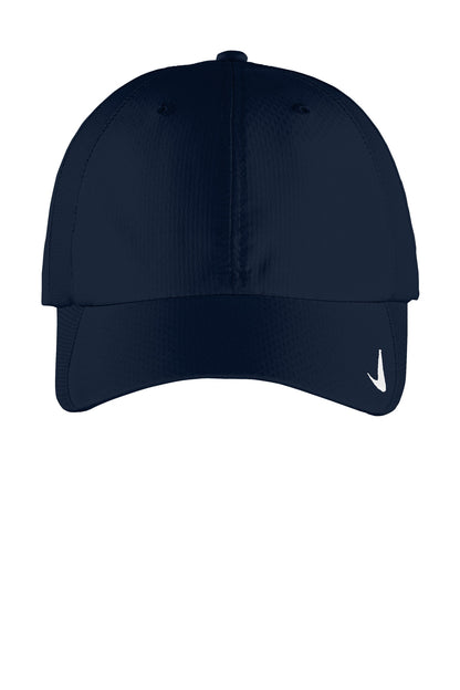Front View of Navy Nike Sphere Performance Cap NKFD9709 plain
