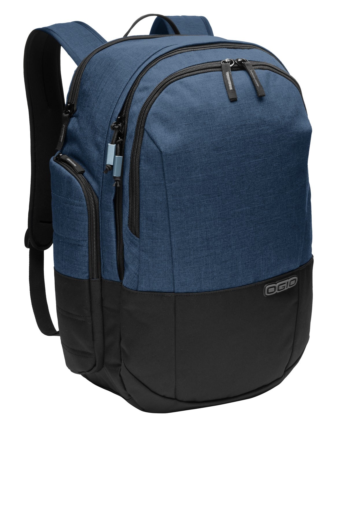 Front View of Navy OGIO Rockwell Pack. 411072 plain