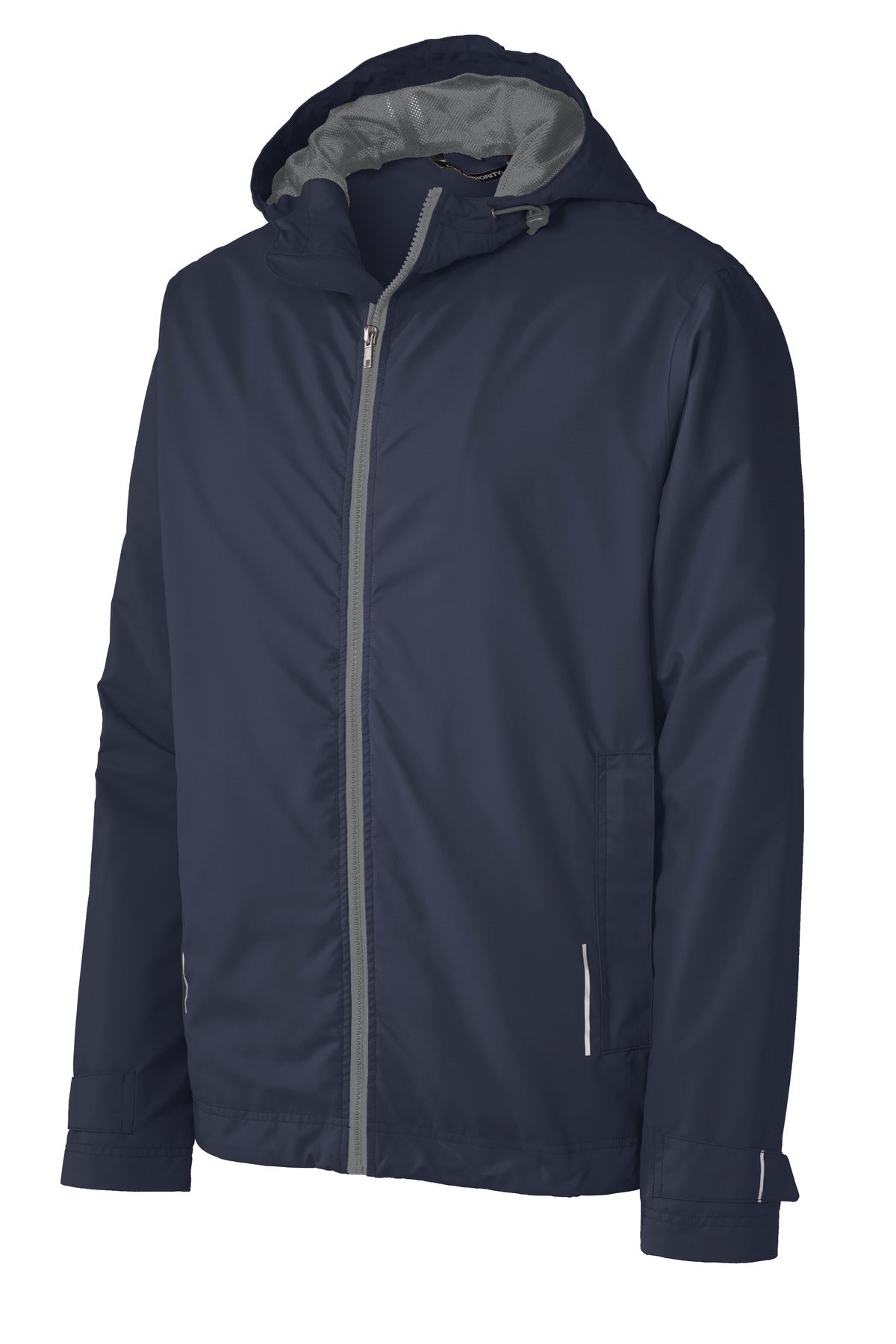 Front View of Navy Port Authority Northwest Slicker. J7710 plain