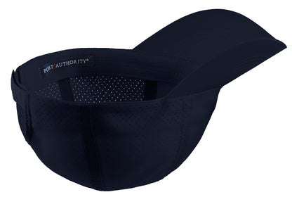 Front View of Navy Port Authority Perforated Cap. C821 plain