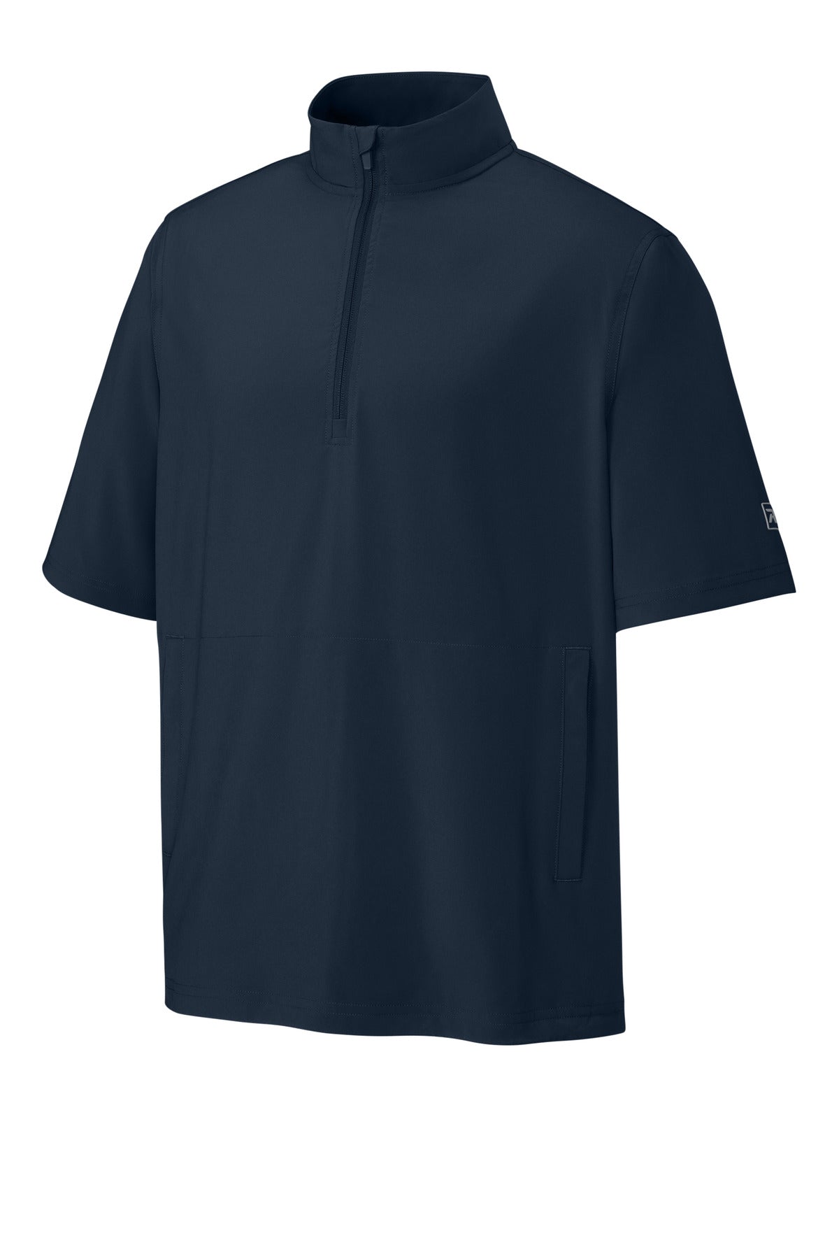 Front View of Navy Richardson Barrage Wind Shirt RA7400SSQ plain