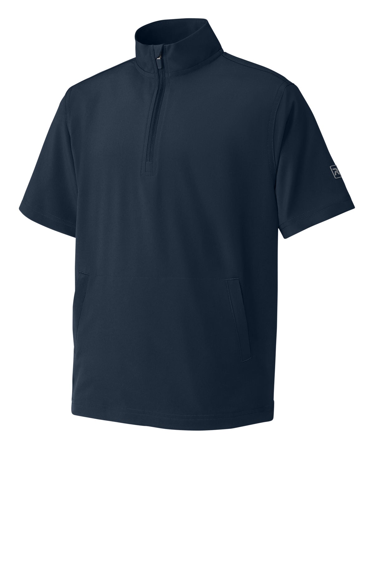 Front View of Navy Richardson Youth Barrage Wind Shirt RY7400SSQ plain