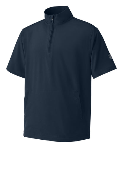 Front View of Navy Richardson Youth Barrage Wind Shirt RY7400SSQ plain
