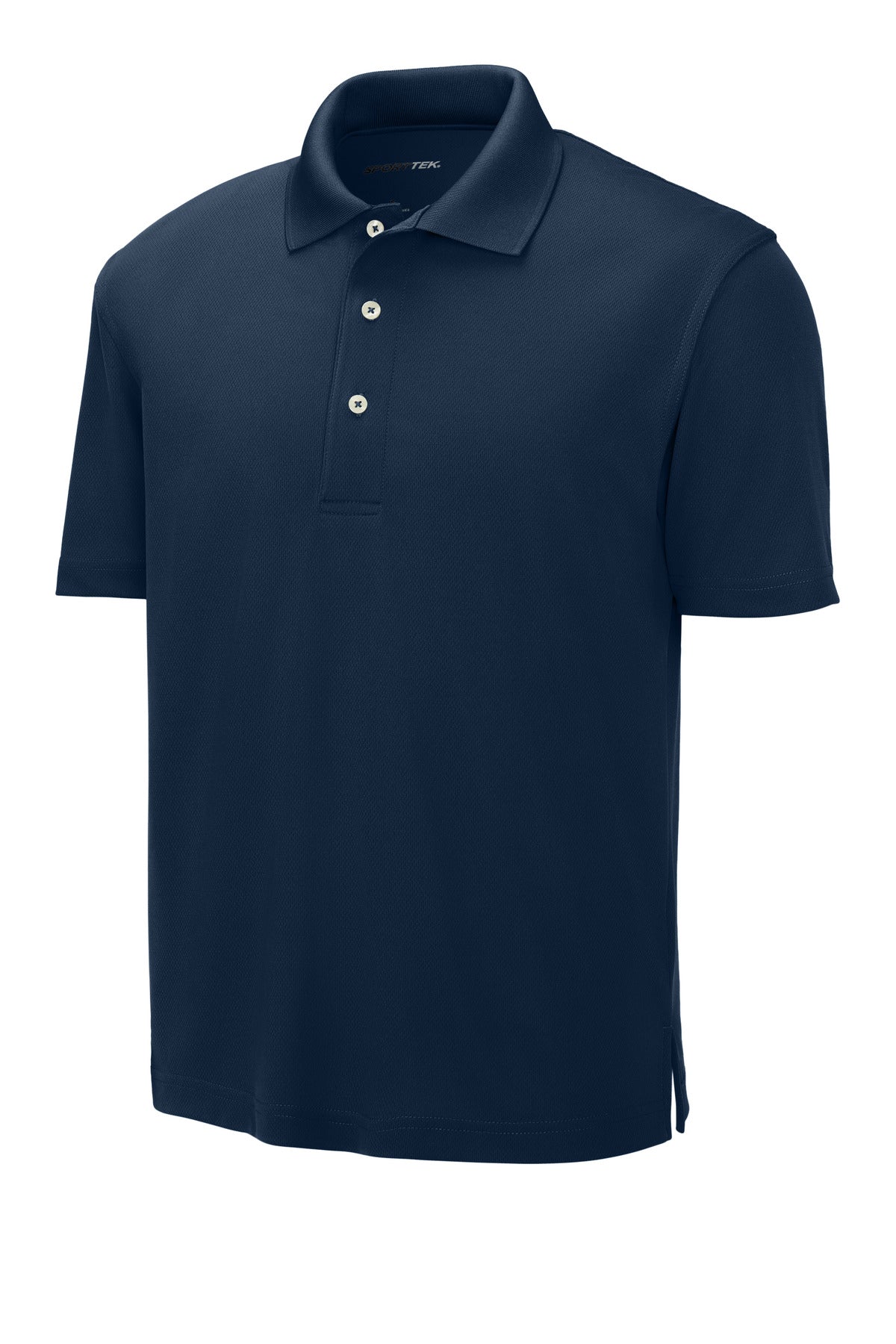Front View of Navy Sport-Tek Dri-Mesh Polo. K469 plain