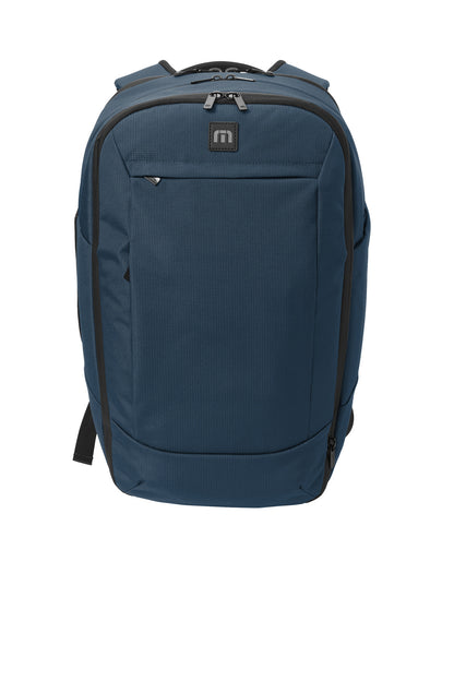 Front View of Navy TravisMathew Lateral Backpack TMB107 plain