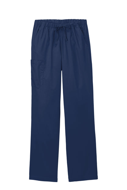 Front View of Navy Wink Women's Tall WorkFlex Cargo Pant WW4550T plain