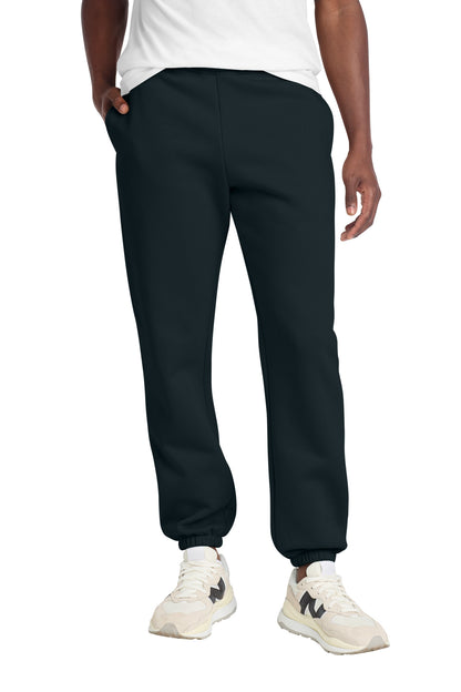 Front View of NavyBlue District V.I.T. Heavyweight Fleece Sweatpant DT6162 plain