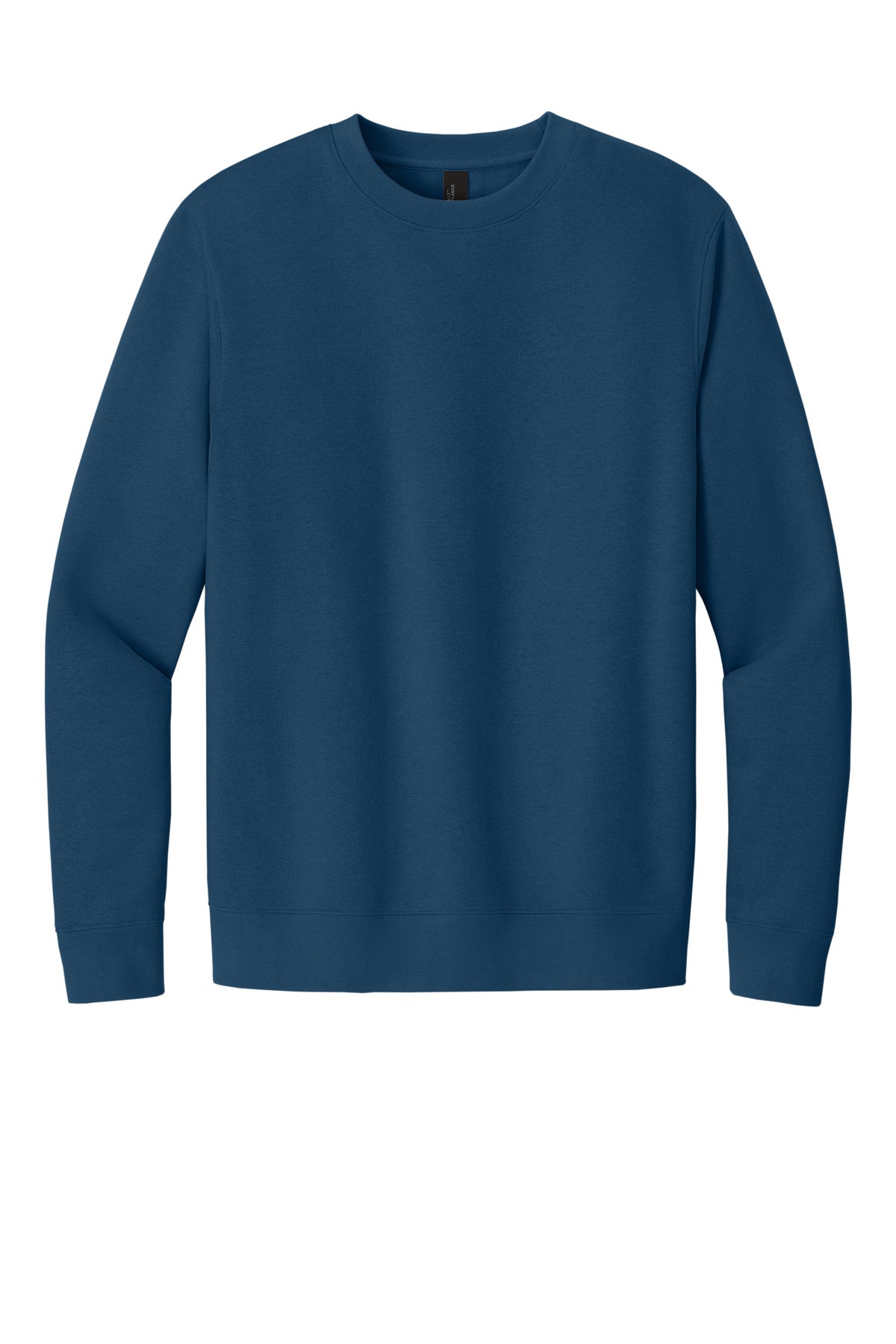 Front View of NeptuneBl District V.I.T. Fleece Crew DT6104 plain
