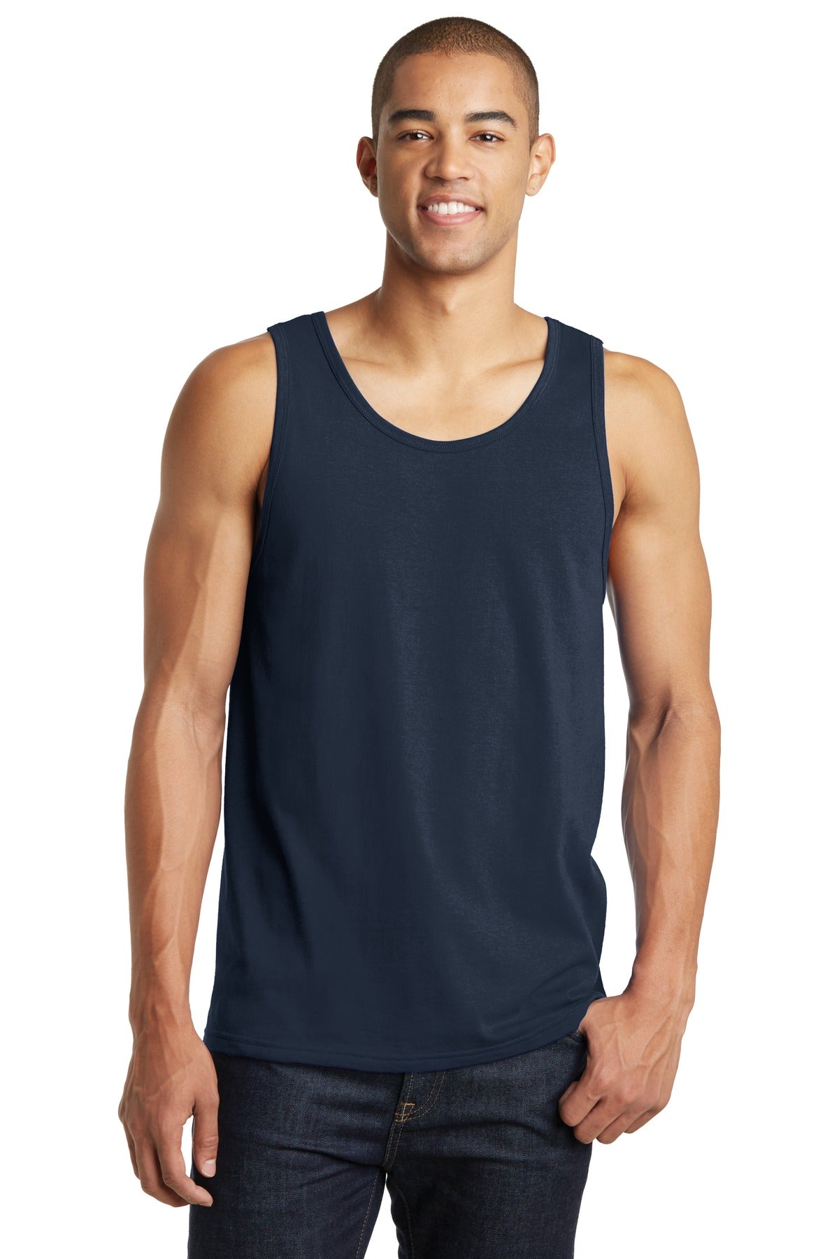 Front View of New Navy District The Concert Tank . DT5300 plain
