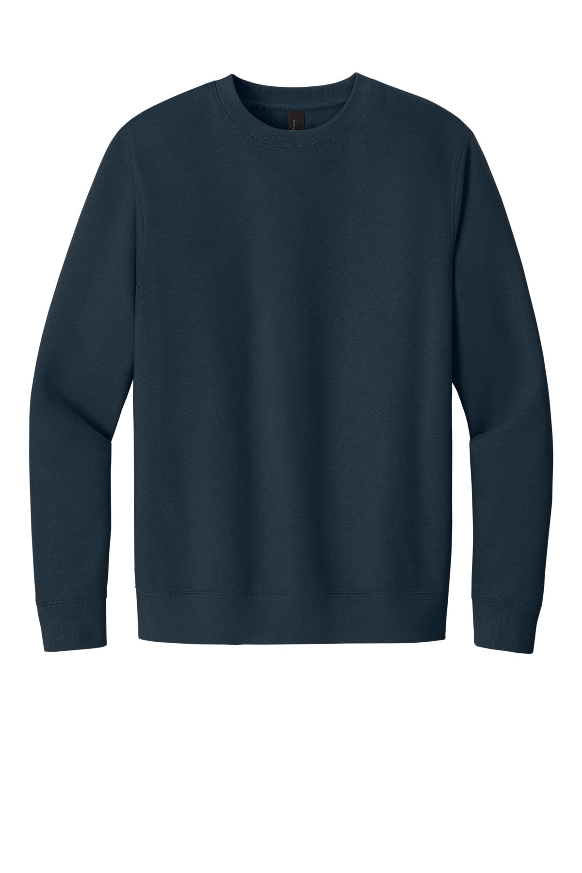 Front View of New Navy District V.I.T. Fleece Crew DT6104 plain