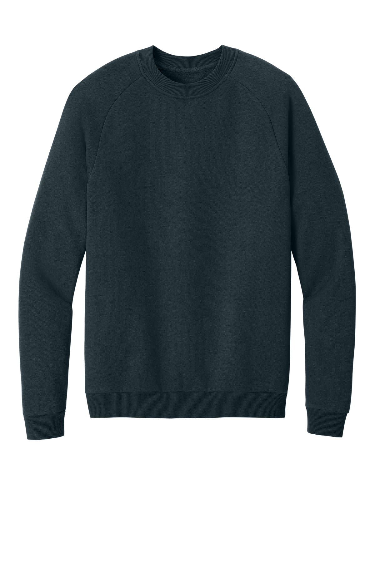 Front View of NewNavy District Cloud Fleece Crew DT7804 plain
