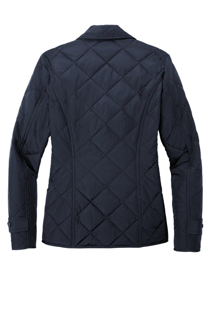 Front View of NightNavy Brooks Brothers Women's Quilted Jacket BB18601 plain
