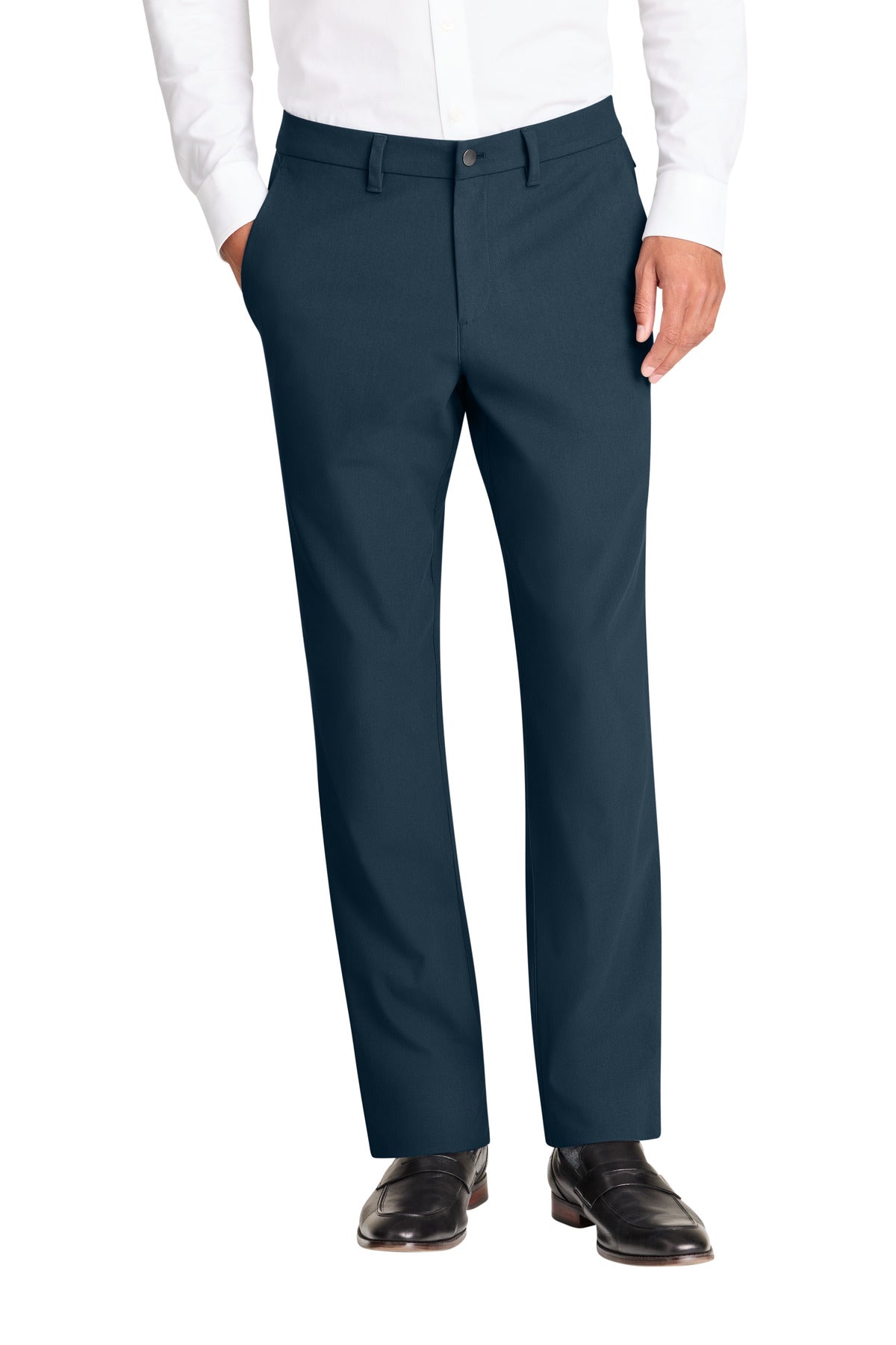 Front View of NightNavy Mercer+Mettle Capital Tech Pant MM4000 plain
