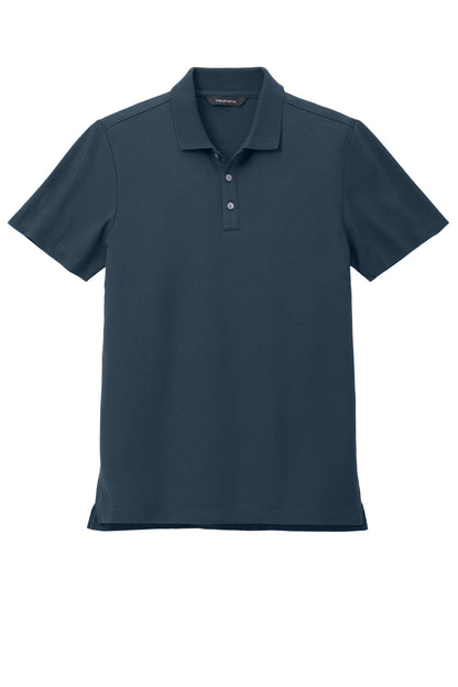 Front View of NightNavy Mercer+Mettle Stretch Pique Polo MM1004 plain