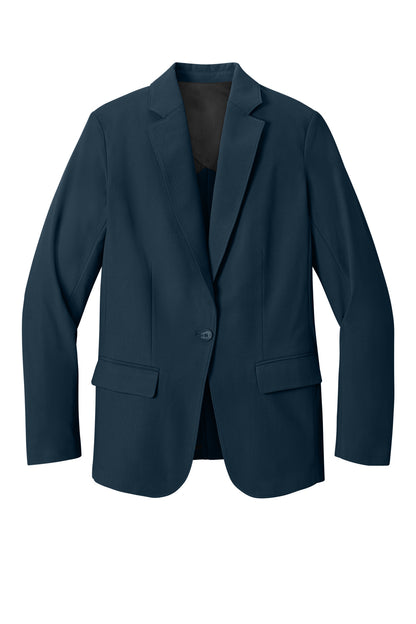 Front View of NightNavy Mercer+Mettle Women's Capital Tech Blazer MM3033 plain