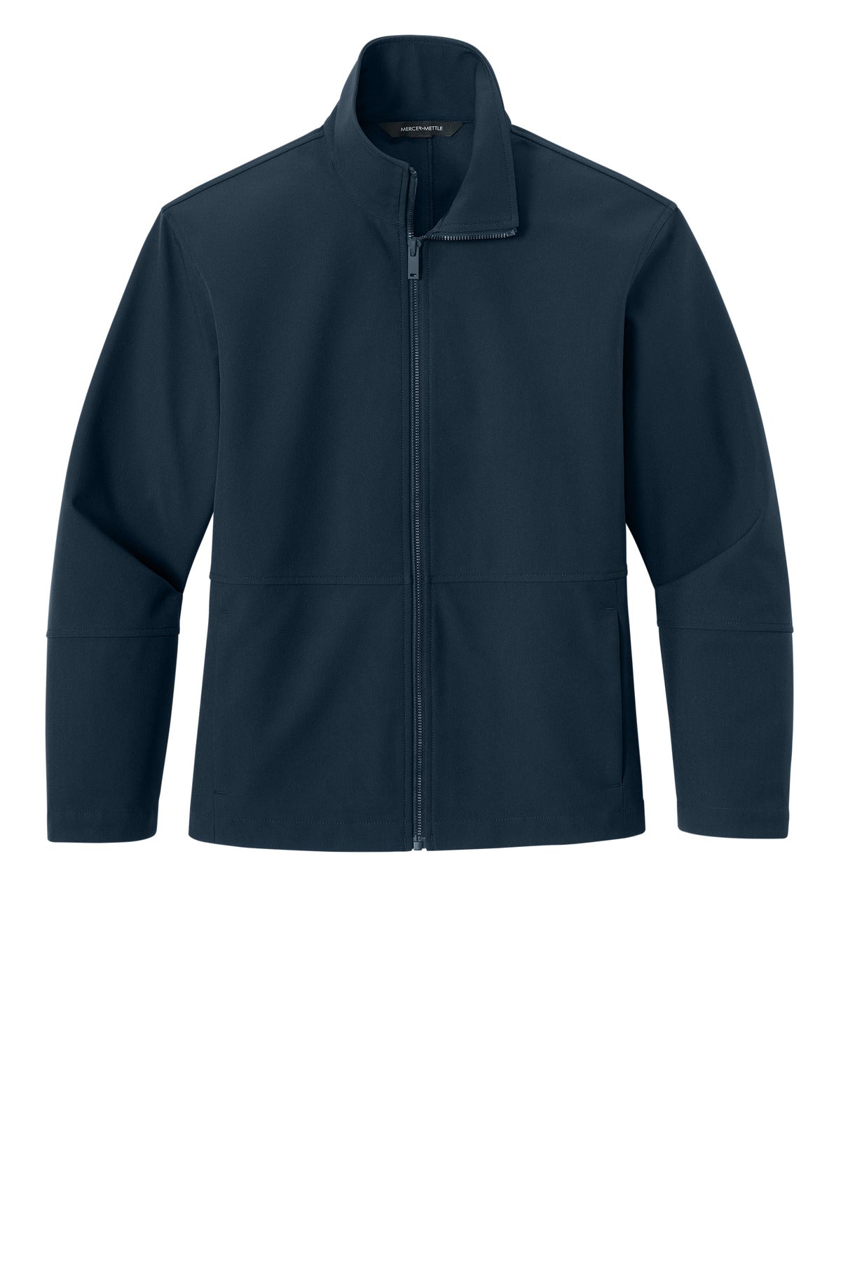 Front View of NightNavy Mercer+Mettle Women's Comfort Soft Shell Jacket MM7105 plain