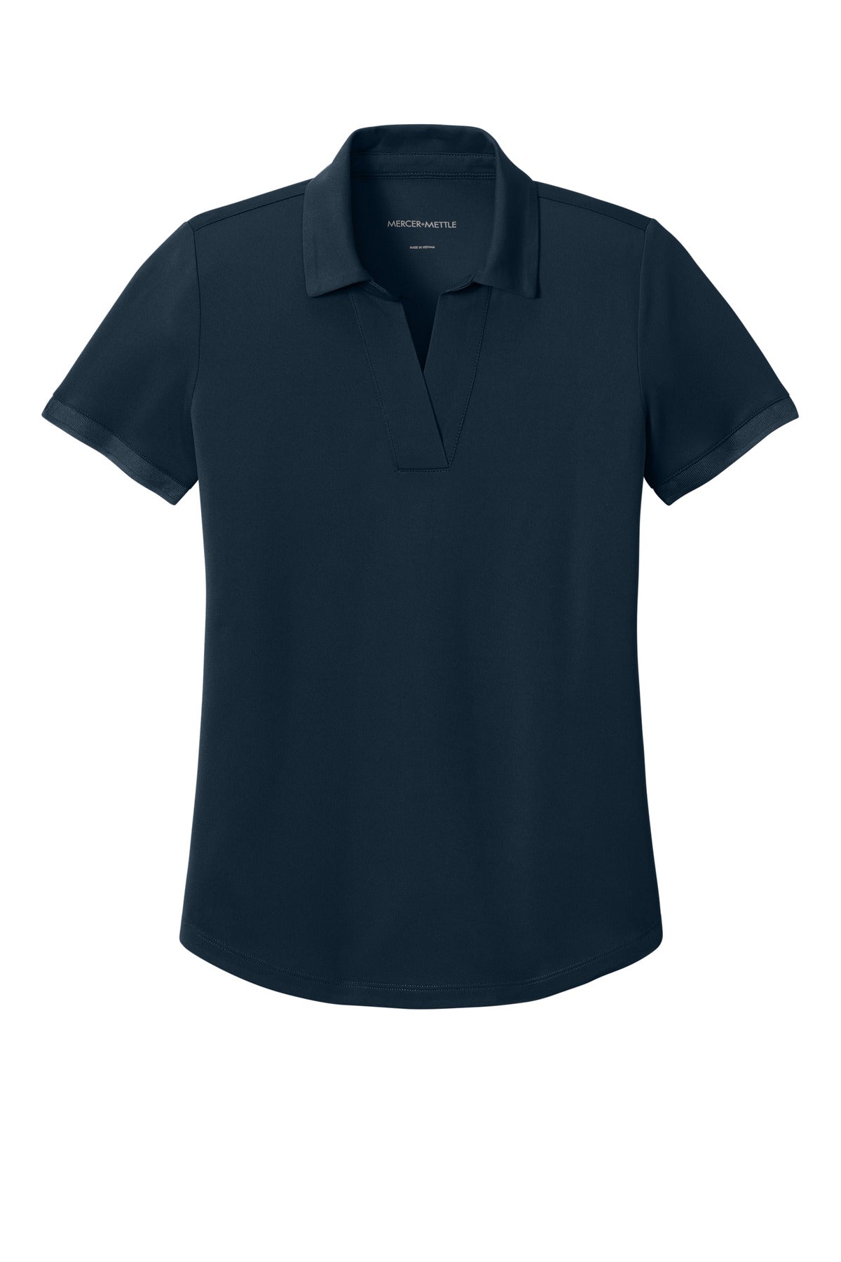 Front View of NightNavy Mercer+Mettle Women's Everyday Performance Polo MM1031 plain