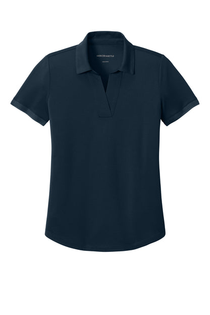 Front View of NightNavy Mercer+Mettle Women's Everyday Performance Polo MM1031 plain