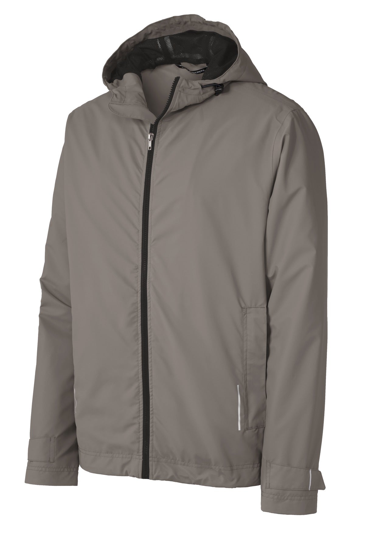 Front View of Northern Grey Port Authority Northwest Slicker. J7710 plain