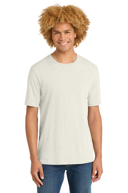 Front View of OatHthr District Perfect Weight Tee. DT104 plain
