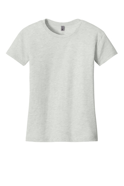 Front View of Oatmeal Next Level Apparel Women's Cotton Relaxed Tee NL3910 plain