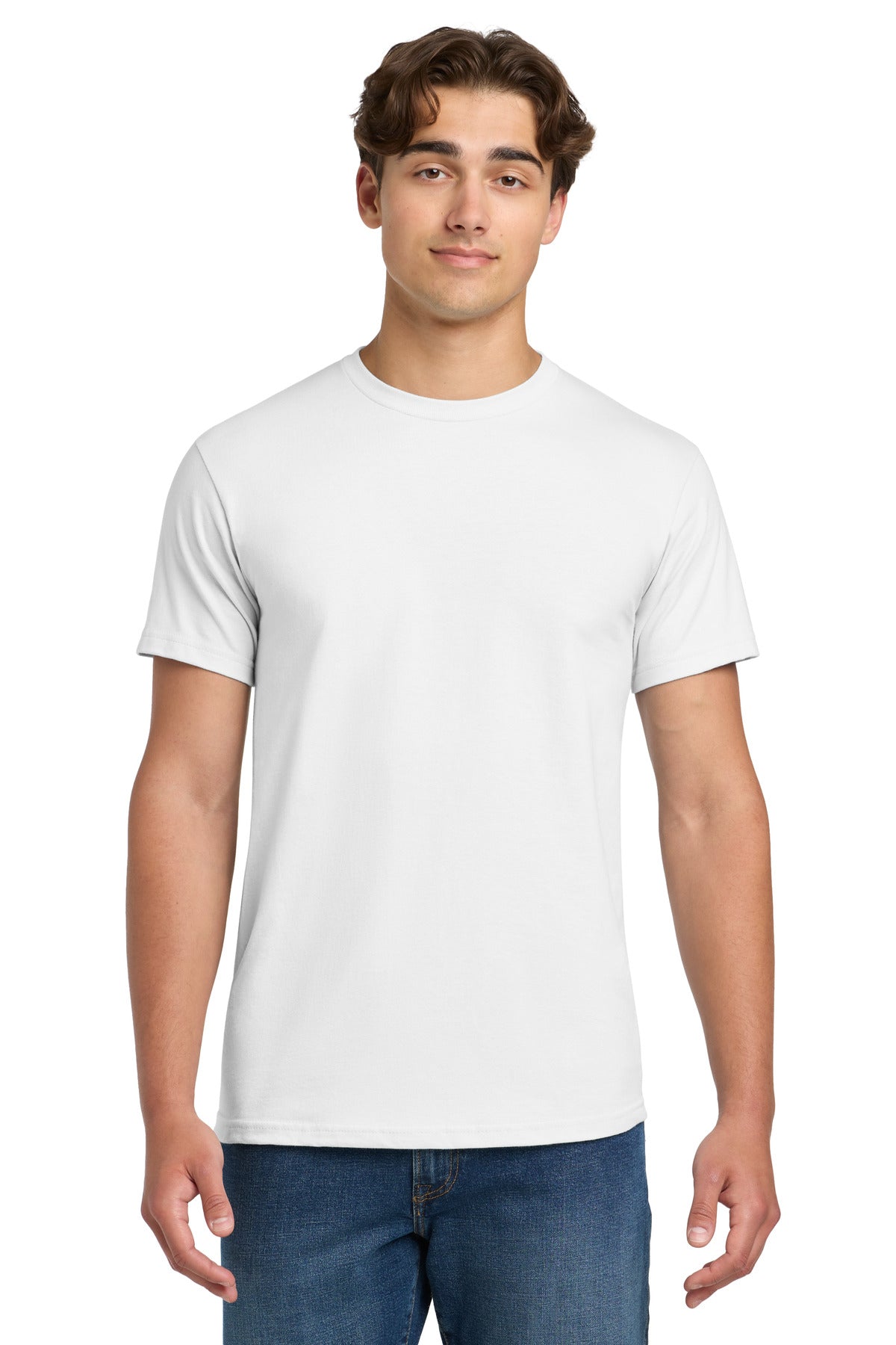 Front View of OffWhite Gildan Hammer T-Shirt. H000 plain
