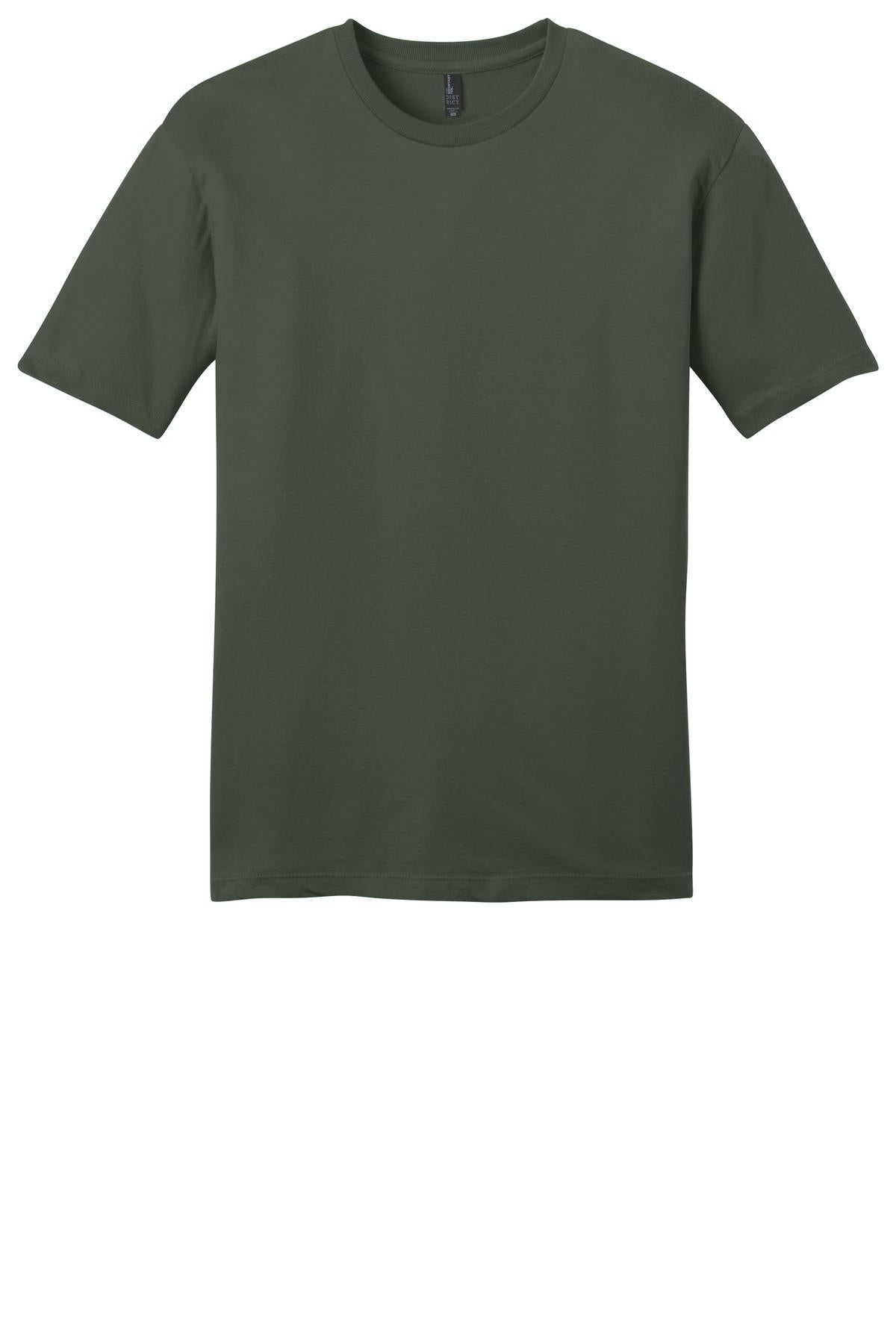 Front View of Olive District Very Important Tee . DT6000 plain
