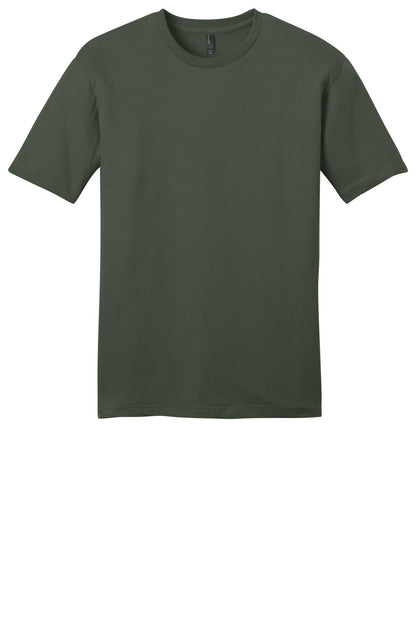 Front View of Olive District Very Important Tee . DT6000 plain