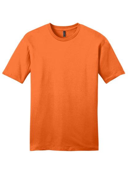 Front View of Orange District Very Important Tee . DT6000 plain