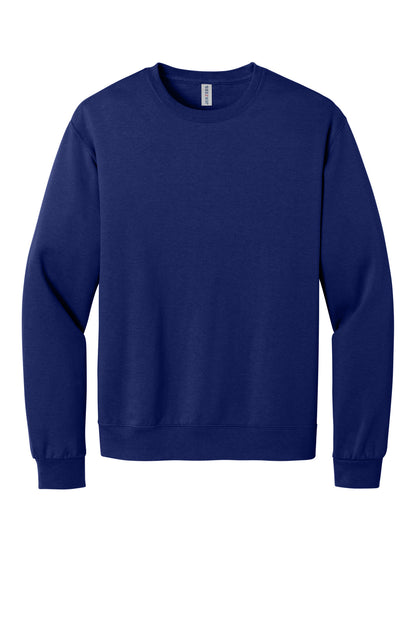 Front View of Orchid Jerzees Ultimate Unisex CVC Ring Spun Crewneck Sweatshirt IC48M plain