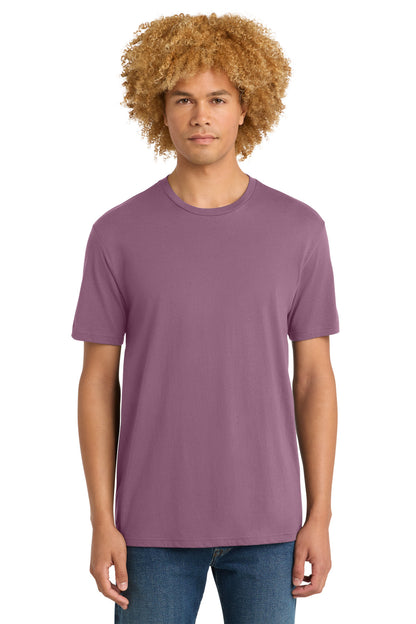 Front View of OrchidHaze District Perfect Weight Tee. DT104 plain