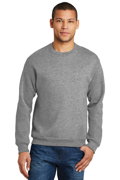 Front View of Oxford Jerzees - NuBlend Crewneck Sweatshirt. 562M plain