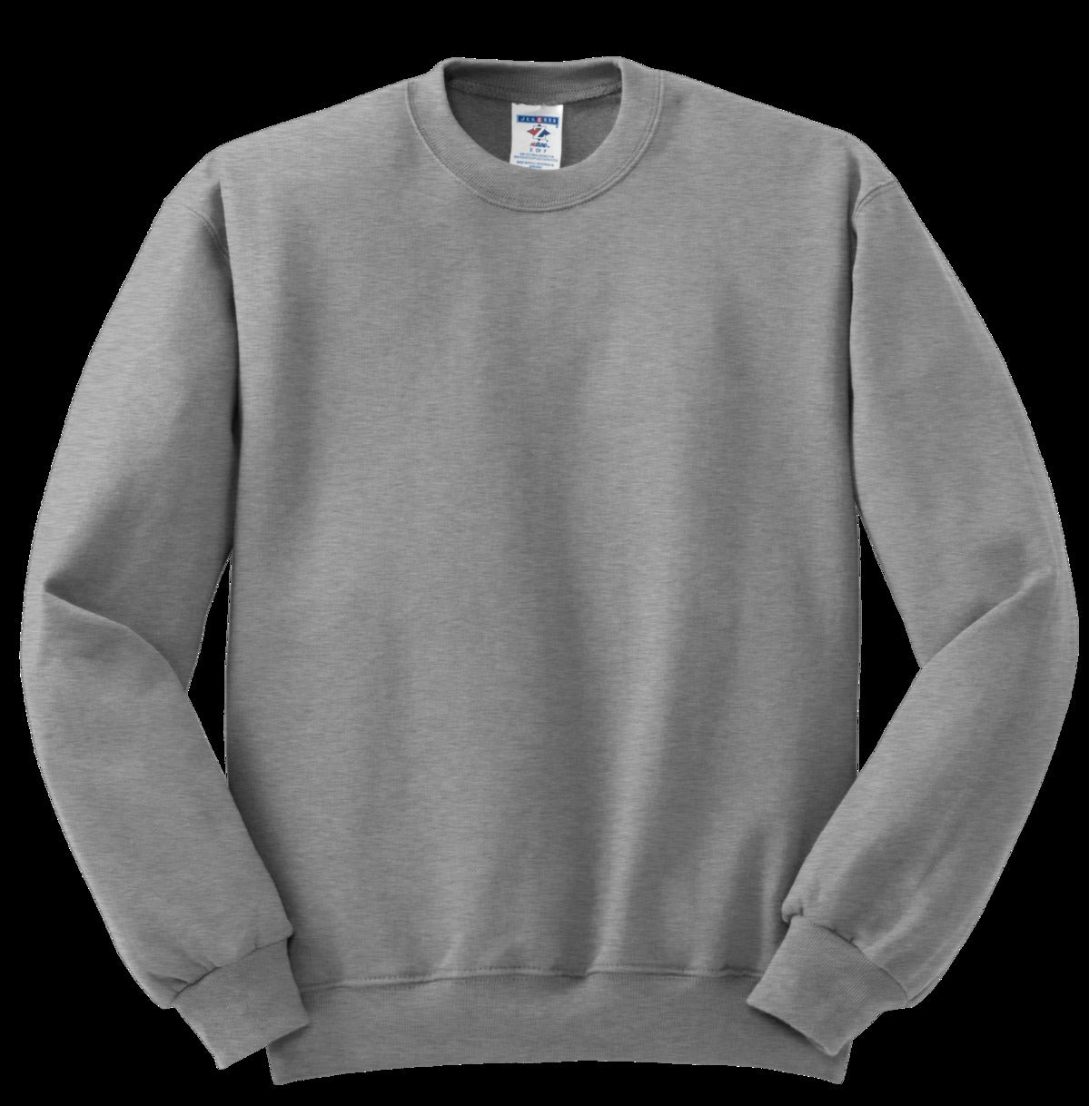 Front View of Oxford Jerzees - NuBlend Crewneck Sweatshirt. 562M plain