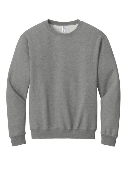 Front View of Oxford Jerzees - NuBlend Crewneck Sweatshirt. 562M plain