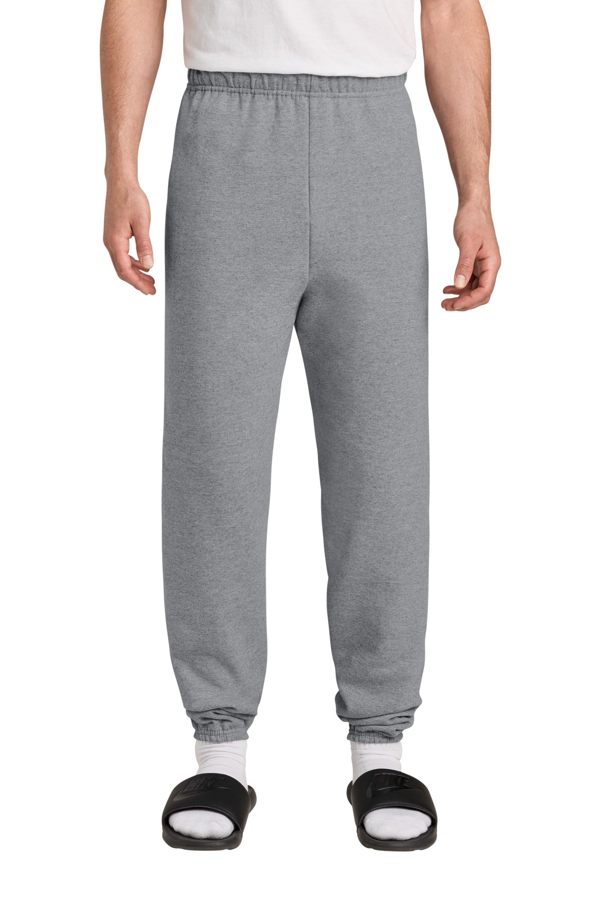 Front View of Oxford Jerzees - NuBlend Sweatpant. 973M plain