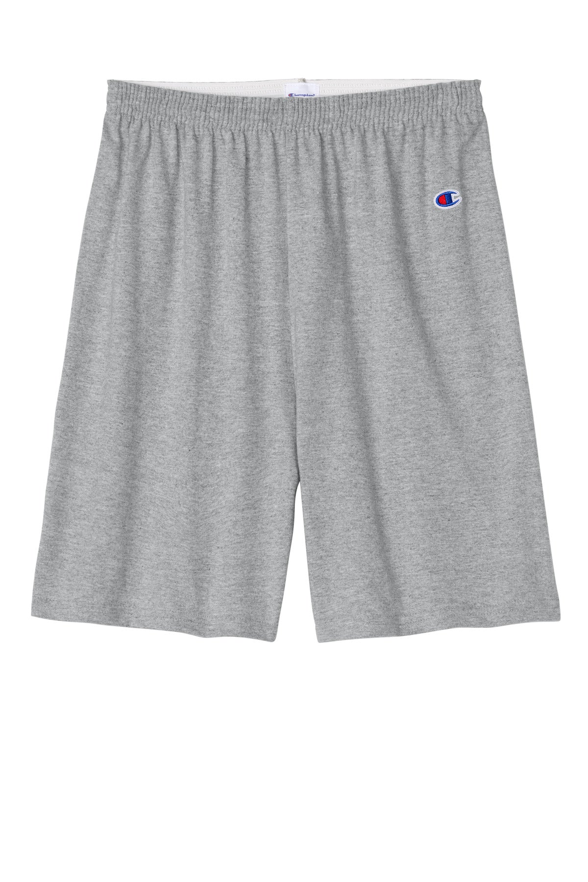 Front View of OxfordGrey Champion Cotton Gym Short 8187 plain