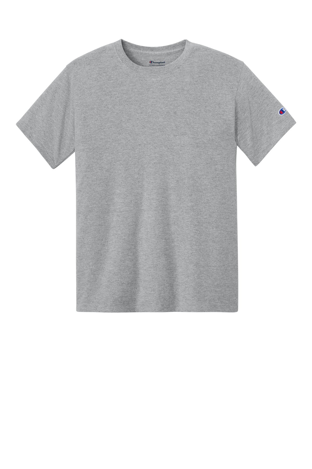 Front View of OxfordGrey Champion Heritage 6-Oz. Jersey Tee T425 plain