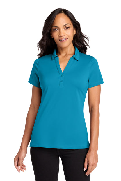 Front View of ParcelBlue Port Authority Women's C-FREE Performance Polo LK863 plain