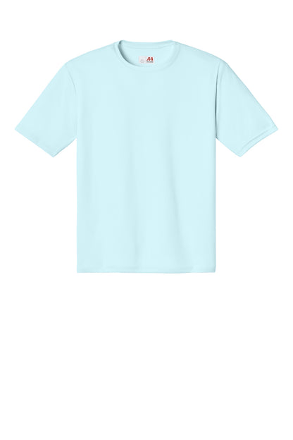 Front View of PastelBlue A4 Cooling Performance Short Sleeve Tee A4N3142 plain