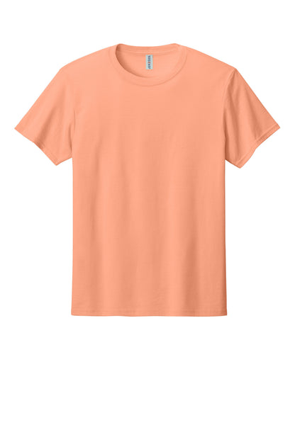 Front View of Peach Jerzees Premium Blend Ring Spun T-Shirt 560M plain