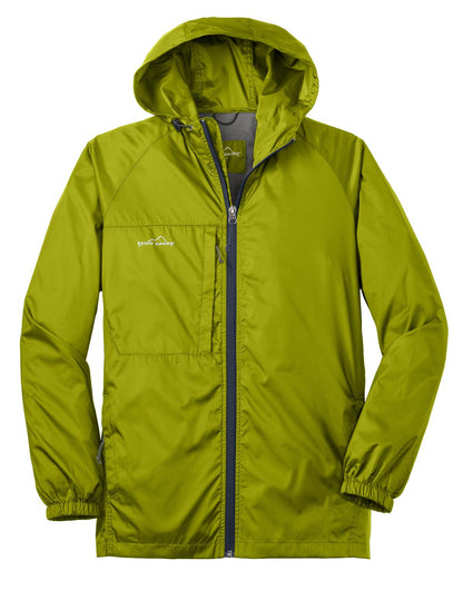 Front View of Pear Eddie Bauer - Packable Wind Jacket. EB500 plain