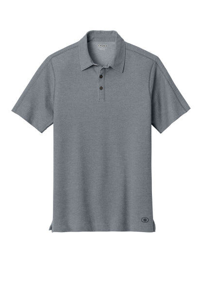 Front View of Petrol Grey OGIO Onyx Polo. OG126 plain