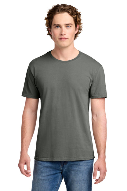 Front View of Pewter Port & Co Beach Wash Garment-Dyed Tee. PC099 plain