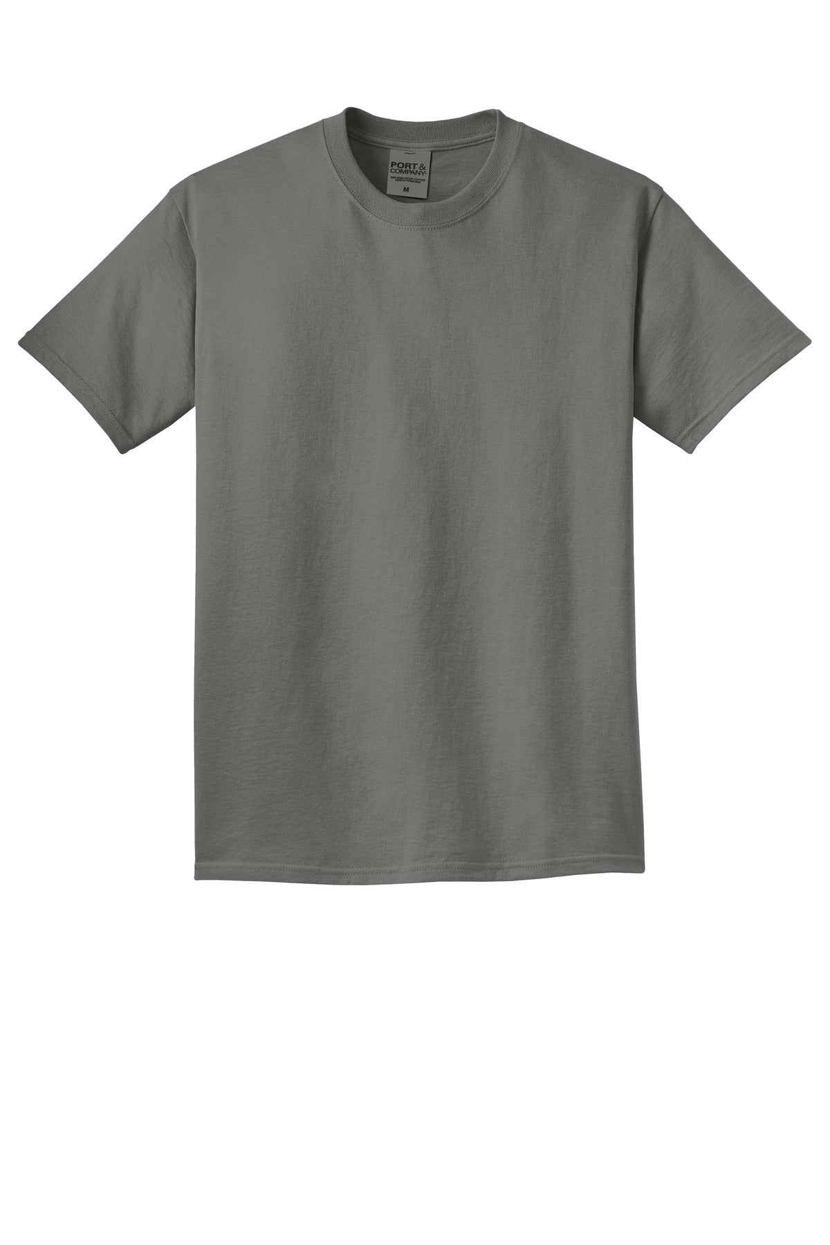 Front View of Pewter Port & Co Beach Wash Garment-Dyed Tee. PC099 plain