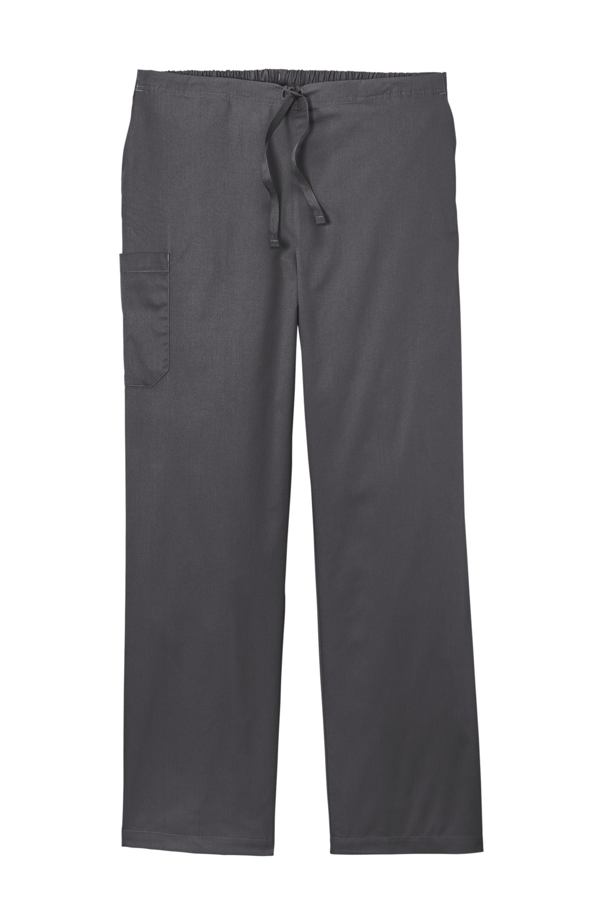 Front View of Pewter Wink Unisex WorkFlex Cargo Pant WW3150 plain