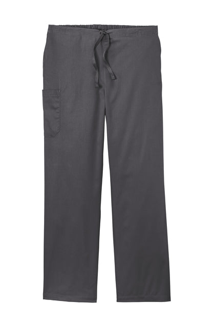 Front View of Pewter Wink Unisex WorkFlex Cargo Pant WW3150 plain