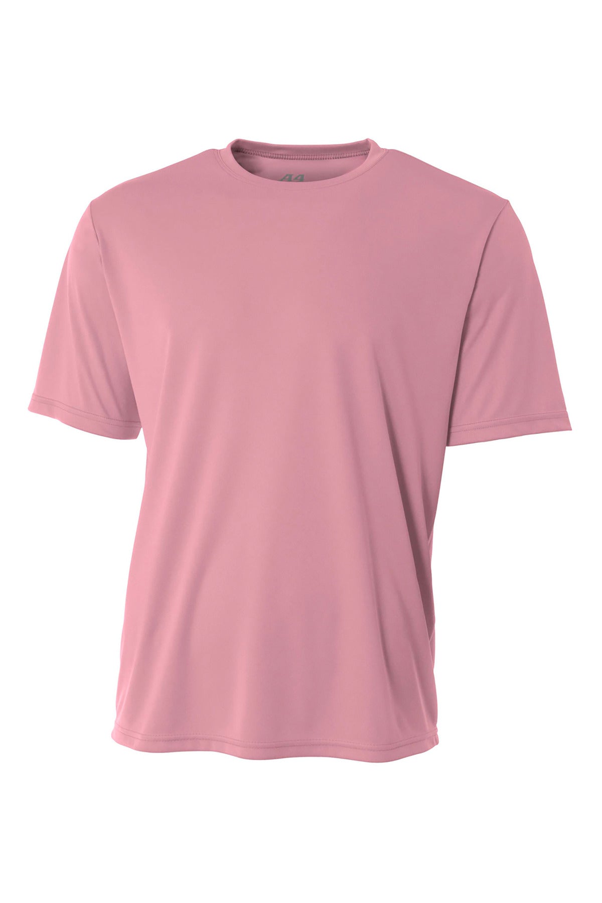 Front View of Pink A4 Cooling Performance Short Sleeve Tee A4N3142 plain