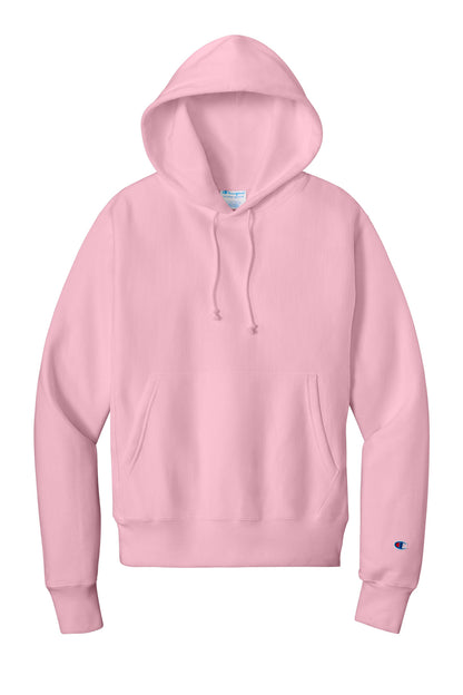 Front View of PinkCandy Champion Reverse Weave Hooded Sweatshirt S101 plain
